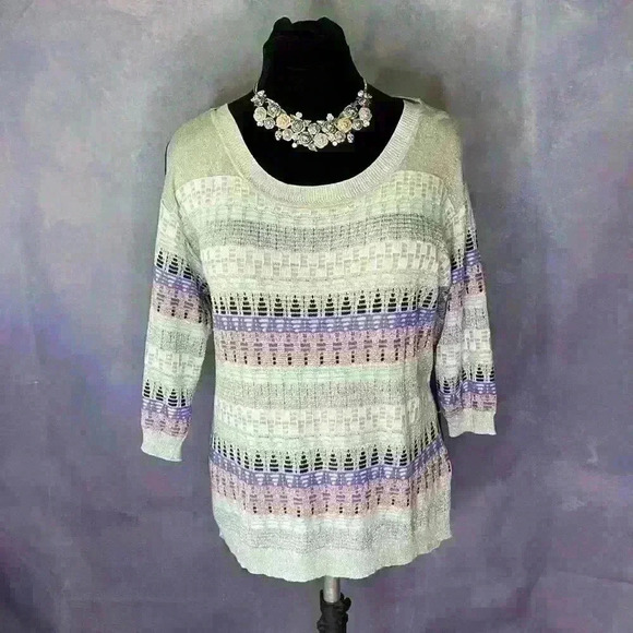 Guess Tunic Length Sparkly Sweater - Picture 5 of 11